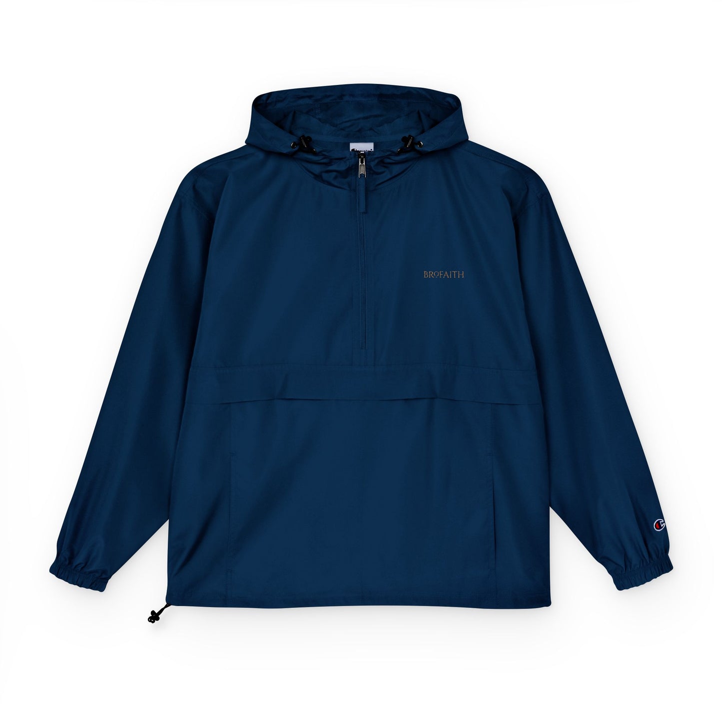 BroFaith x Champion Packable Anorak – Lightweight Rain Jacket - Brofaith Clothing