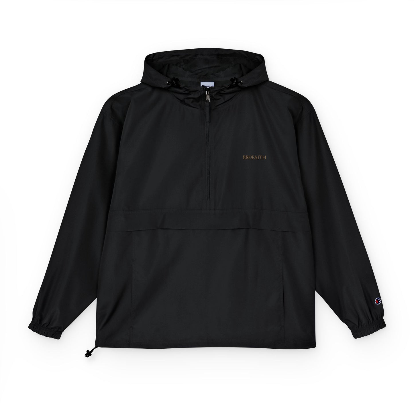 BroFaith x Champion Packable Anorak – Lightweight Rain Jacket - Brofaith Clothing
